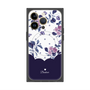 プレミアムパネル with MagSafe［ ツインドットフラワー - Navy ］