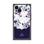 プレミアムパネル with MagSafe［ ツインドットフラワー - Navy ］