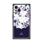 プレミアムパネル with MagSafe［ ツインドットフラワー - Navy ］