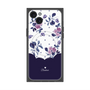プレミアムパネル with MagSafe［ ツインドットフラワー - Navy ］