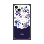 プレミアムパネル with MagSafe［ ツインドットフラワー - Navy ］