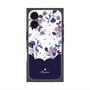 プレミアムパネル with MagSafe［ ツインドットフラワー - Navy ］