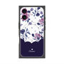 プレミアムパネル with MagSafe［ ツインドットフラワー - Navy ］