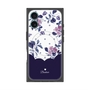 プレミアムパネル with MagSafe［ ツインドットフラワー - Navy ］