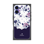 プレミアムパネル with MagSafe［ ツインドットフラワー - Navy ］