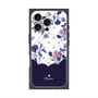 プレミアムパネル with MagSafe［ ツインドットフラワー - Navy ］