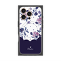 プレミアムパネル with MagSafe［ ツインドットフラワー - Navy ］