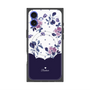 プレミアムパネル with MagSafe［ ツインドットフラワー - Navy ］