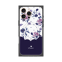 プレミアムパネル with MagSafe［ ツインドットフラワー - Navy ］