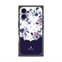 プレミアムパネル with MagSafe［ ツインドットフラワー - Navy ］