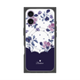 プレミアムパネル with MagSafe［ ツインドットフラワー - Navy ］
