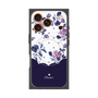 プレミアムパネル with MagSafe［ ツインドットフラワー - Navy ］