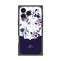 プレミアムパネル with MagSafe［ ツインドットフラワー - Navy ］
