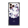 プレミアムパネル with MagSafe［ ツインドットフラワー - Navy ］