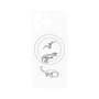 プレミアムパネル with MagSafe［ Dinosaurs No.1 - White ］