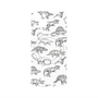 プレミアムパネル with MagSafe［ Dinosaurs No.2 - White ］