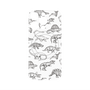 プレミアムパネル with MagSafe［ Dinosaurs No.2 - White ］