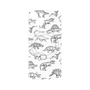 プレミアムパネル with MagSafe［ Dinosaurs No.2 - White ］