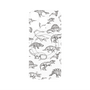 プレミアムパネル with MagSafe［ Dinosaurs No.2 - White ］