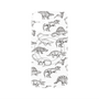 プレミアムパネル with MagSafe［ Dinosaurs No.2 - White ］