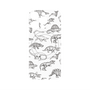 プレミアムパネル with MagSafe［ Dinosaurs No.2 - White ］