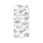 プレミアムパネル with MagSafe［ Dinosaurs No.2 - White ］