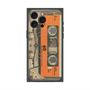 プレミアムパネル with MagSafe［ RETORO CASSETTE TAPE - Skeleton Orange ］