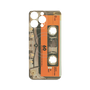 プレミアムパネル with MagSafe［ RETORO CASSETTE TAPE - Skeleton Orange ］