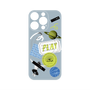 プレミアムパネル with MagSafe［ Playful sticker - Dusty Blue ］
