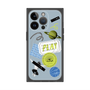 プレミアムパネル with MagSafe［ Playful sticker - Dusty Blue ］