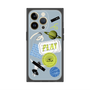 プレミアムパネル with MagSafe［ Playful sticker - Dusty Blue ］