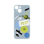 プレミアムパネル with MagSafe［ Playful sticker - Dusty Blue ］