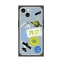 プレミアムパネル with MagSafe［ Playful sticker - Dusty Blue ］