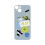 プレミアムパネル with MagSafe［ Playful sticker - Dusty Blue ］