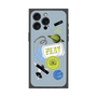 プレミアムパネル with MagSafe［ Playful sticker - Dusty Blue ］