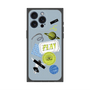 プレミアムパネル with MagSafe［ Playful sticker - Dusty Blue ］