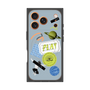 プレミアムパネル with MagSafe［ Playful sticker - Dusty Blue ］
