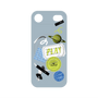 プレミアムパネル with MagSafe［ Playful sticker - Dusty Blue ］