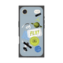 プレミアムパネル with MagSafe［ Playful sticker - Dusty Blue ］