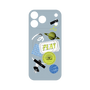 プレミアムパネル with MagSafe［ Playful sticker - Dusty Blue ］