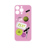 プレミアムパネル with MagSafe［ Playful sticker - Dusty Pink ］