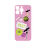 プレミアムパネル with MagSafe［ Playful sticker - Dusty Pink ］