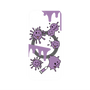 プレミアムパネル with MagSafe［ PAINTING SMILE Purple ］