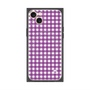 プレミアムパネル with MagSafe［ Checkered Purple - ギンガムチェック パープル ］