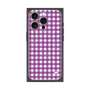 プレミアムパネル with MagSafe［ Checkered Purple - ギンガムチェック パープル ］