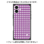 プレミアムパネル with MagSafe［ Checkered Purple - ギンガムチェック パープル ］