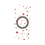 プレミアムパネル with MagSafe［ Dippin dots Red - ディッピンドッツ レッド ］