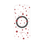 プレミアムパネル with MagSafe［ Dippin dots Red - ディッピンドッツ レッド ］