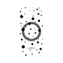プレミアムパネル with MagSafe［ Dippin dots Black - ディッピンドッツ ブラック ］