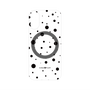 プレミアムパネル with MagSafe［ Dippin dots Black - ディッピンドッツ ブラック ］